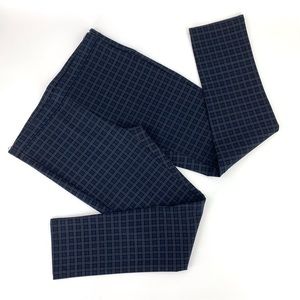 Orange Fashion Village NWT Tartan Plaid Slim Fit Ankle Pants, Large